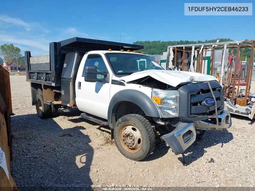 2012 Ford F-550 Chassis Xl VIN: 1FDUF5HY2CEB46233 Lot: 45260056