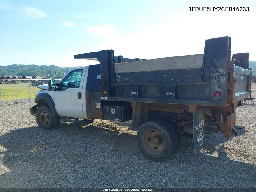 2012 Ford F-550 Chassis Xl VIN: 1FDUF5HY2CEB46233 Lot: 45260056