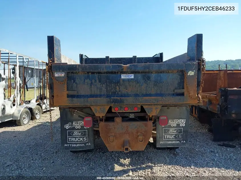 2012 Ford F-550 Chassis Xl VIN: 1FDUF5HY2CEB46233 Lot: 45260056