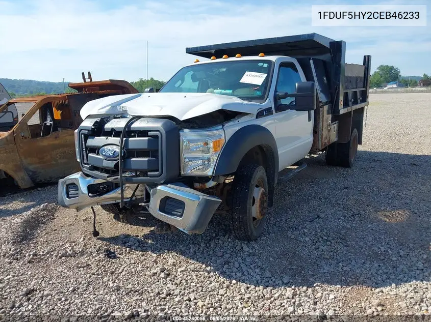 2012 Ford F-550 Chassis Xl VIN: 1FDUF5HY2CEB46233 Lot: 45260056