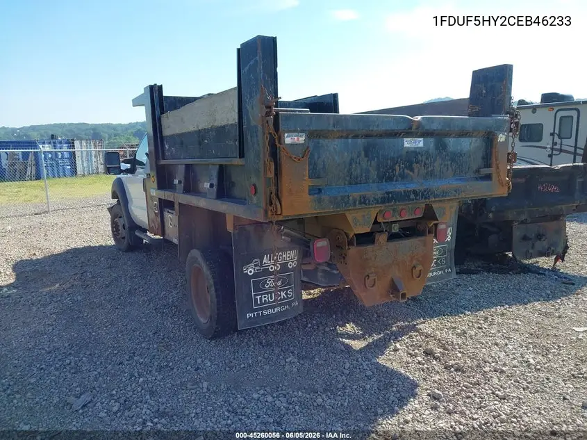 2012 Ford F-550 Chassis Xl VIN: 1FDUF5HY2CEB46233 Lot: 45260056