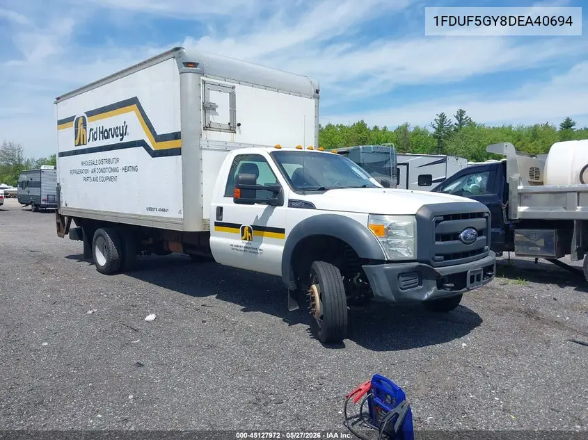 2013 Ford F-550 Chassis Xl VIN: 1FDUF5GY8DEA40694 Lot: 45127972