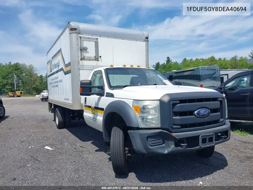 2013 Ford F-550 Chassis Xl VIN: 1FDUF5GY8DEA40694 Lot: 45127972
