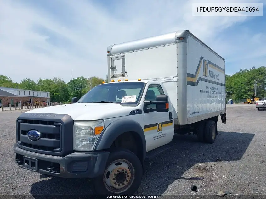 2013 Ford F-550 Chassis Xl VIN: 1FDUF5GY8DEA40694 Lot: 45127972