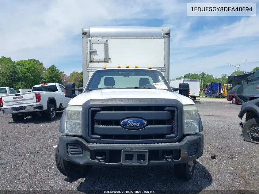 2013 Ford F-550 Chassis Xl VIN: 1FDUF5GY8DEA40694 Lot: 45127972