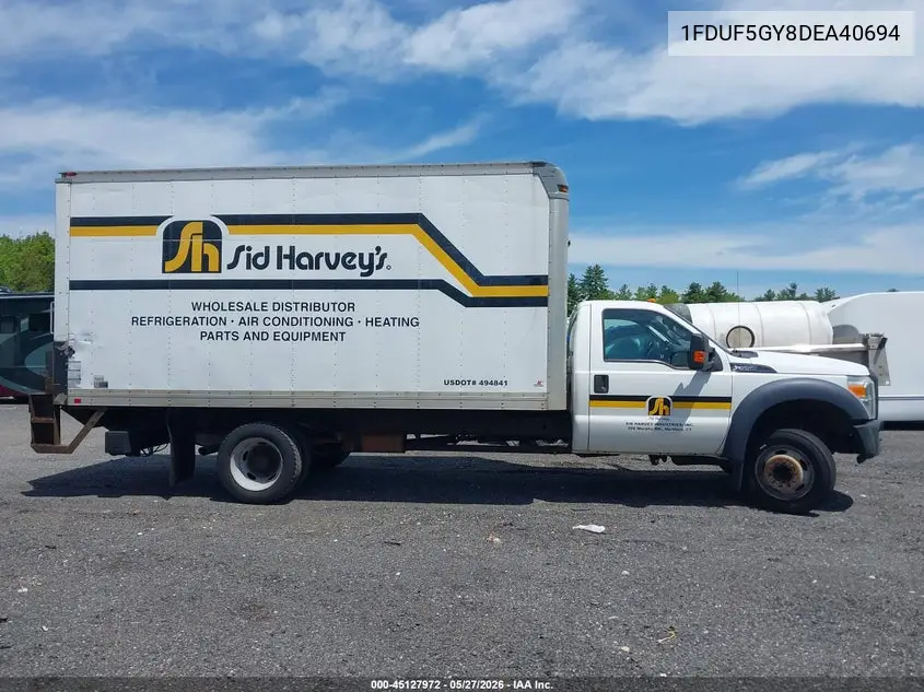 2013 Ford F-550 Chassis Xl VIN: 1FDUF5GY8DEA40694 Lot: 45127972
