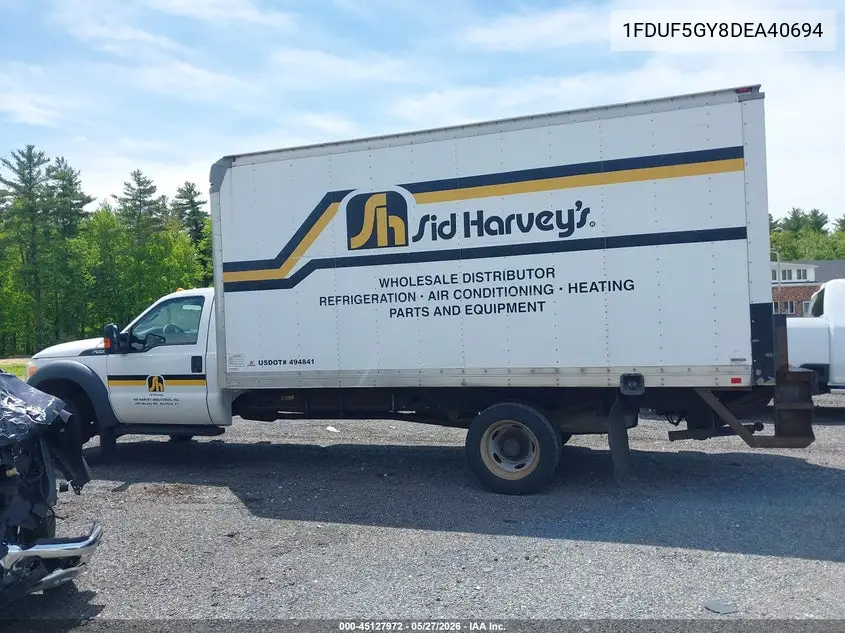 2013 Ford F-550 Chassis Xl VIN: 1FDUF5GY8DEA40694 Lot: 45127972