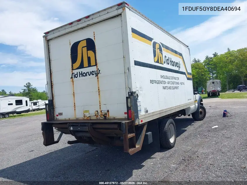 2013 Ford F-550 Chassis Xl VIN: 1FDUF5GY8DEA40694 Lot: 45127972