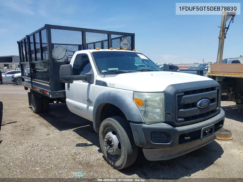 2013 Ford F-550 Chassis Xl VIN: 1FDUF5GT5DEB78830 Lot: 45593522