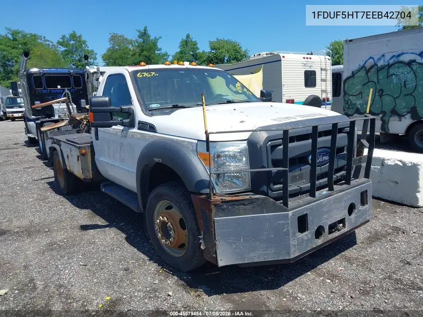2014 Ford F-550 Chassis Xl VIN: 1FDUF5HT7EEB42704 Lot: 45579454