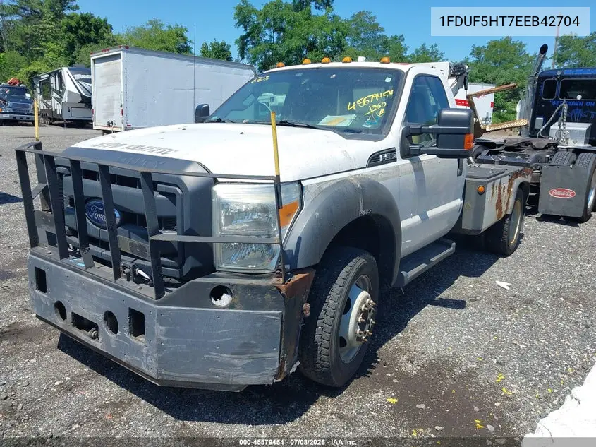 2014 Ford F-550 Chassis Xl VIN: 1FDUF5HT7EEB42704 Lot: 45579454