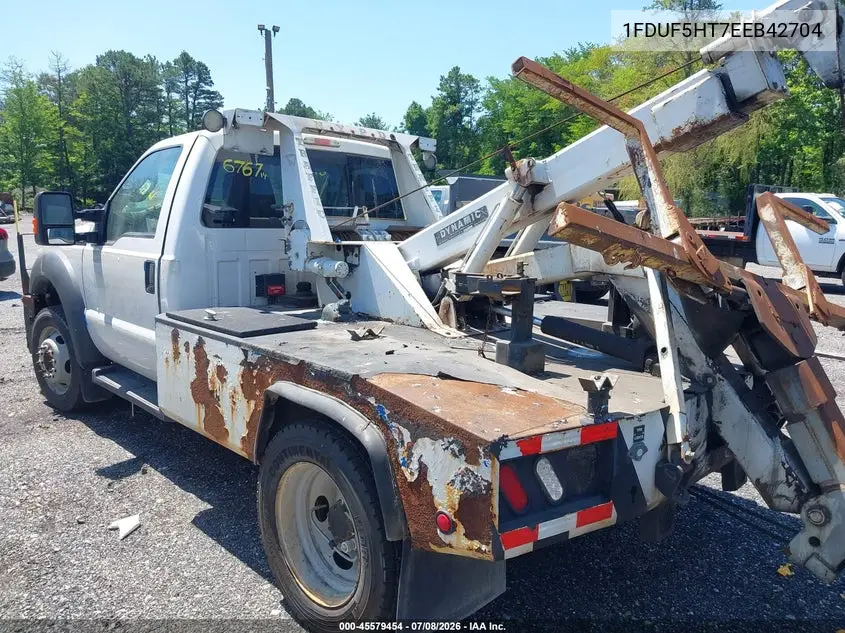 2014 Ford F-550 Chassis Xl VIN: 1FDUF5HT7EEB42704 Lot: 45579454
