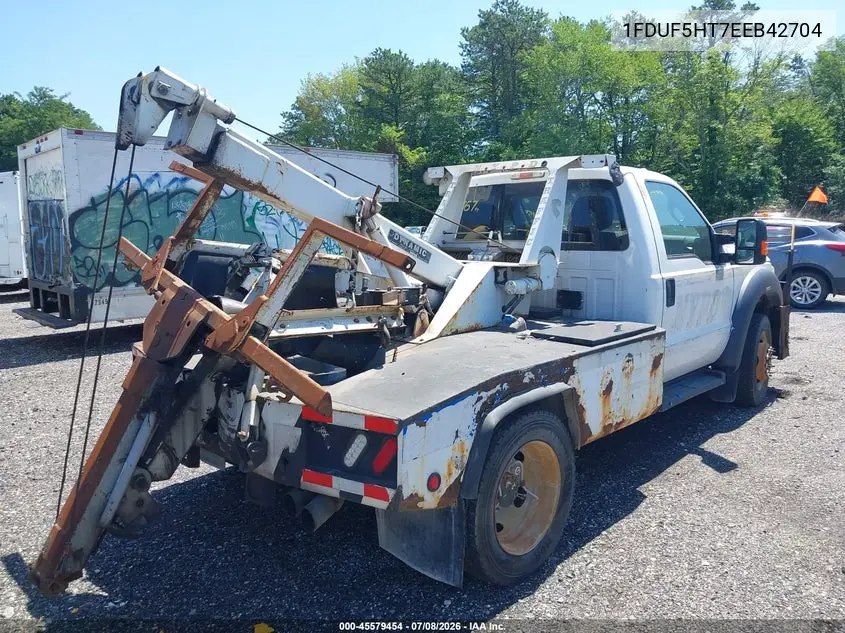 2014 Ford F-550 Chassis Xl VIN: 1FDUF5HT7EEB42704 Lot: 45579454