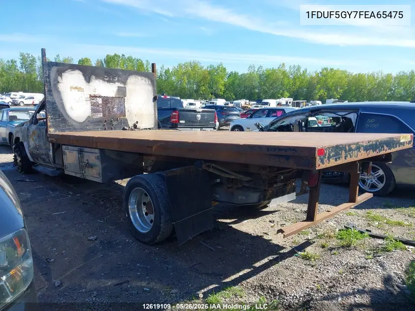 2015 Ford F550 Super Duty VIN: 1FDUF5GY7FEA65475 Lot: 12619109