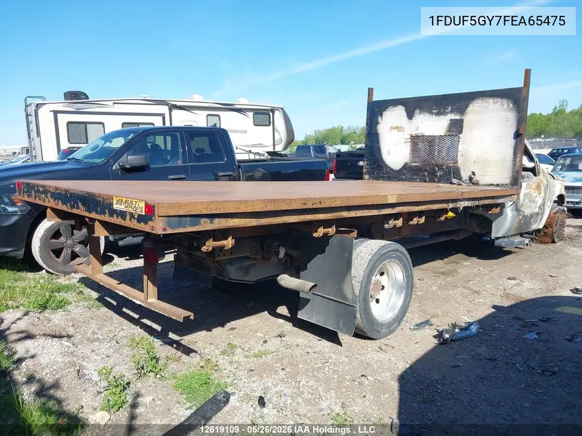 2015 Ford F550 Super Duty VIN: 1FDUF5GY7FEA65475 Lot: 12619109