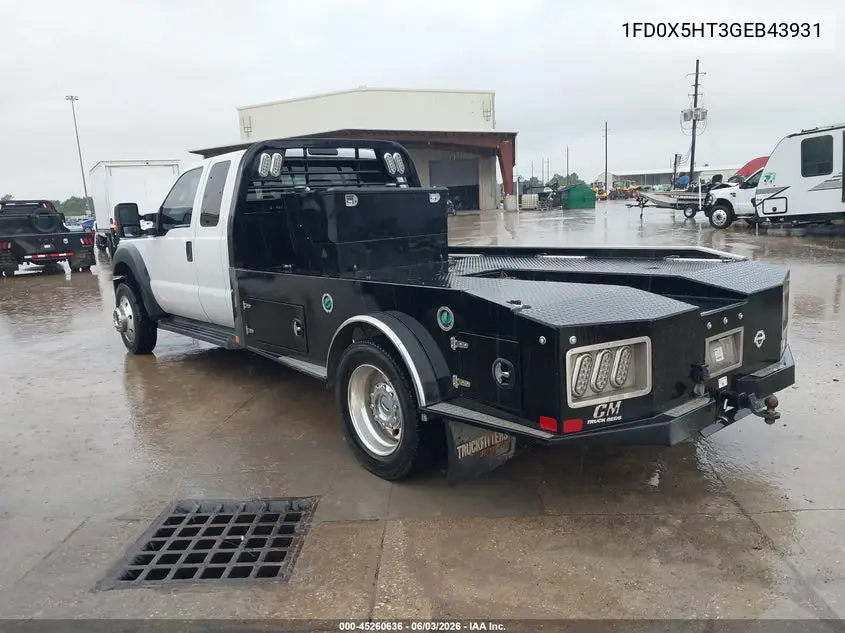 2016 Ford F-550 Chassis Xlt VIN: 1FD0X5HT3GEB43931 Lot: 45260636