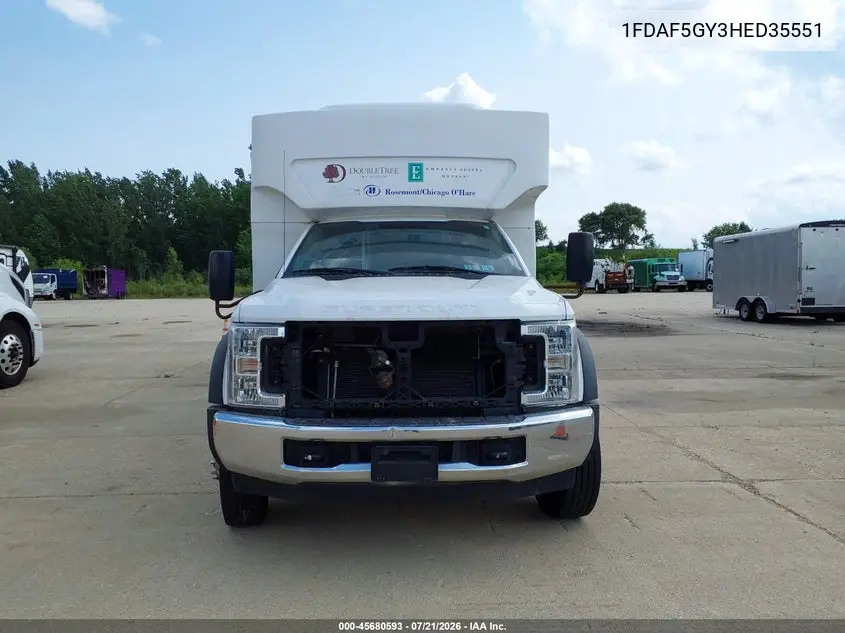 2017 Ford F-550 Chassis Xl/Xlt VIN: 1FDAF5GY3HED35551 Lot: 45680593