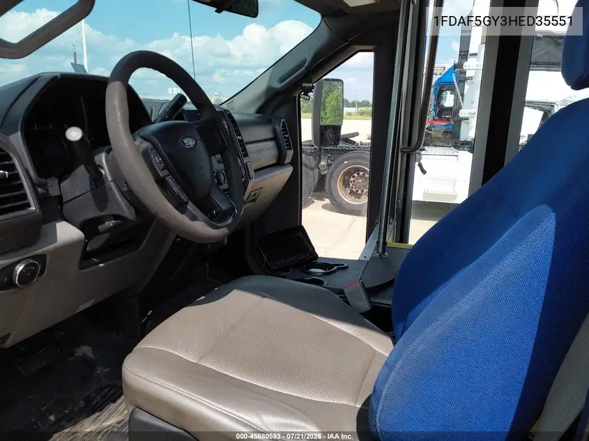 2017 Ford F-550 Chassis Xl/Xlt VIN: 1FDAF5GY3HED35551 Lot: 45680593