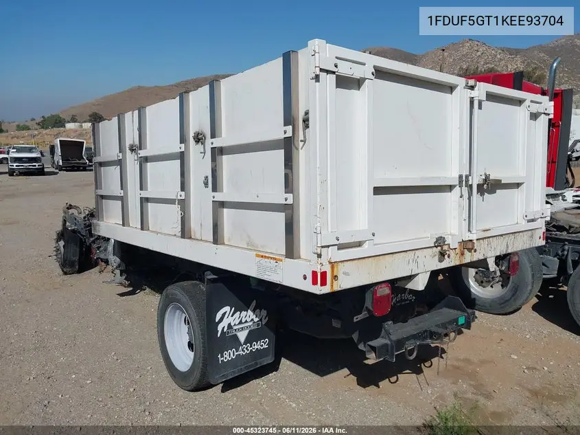 2019 Ford F-550 Chassis Xl VIN: 1FDUF5GT1KEE93704 Lot: 45323745