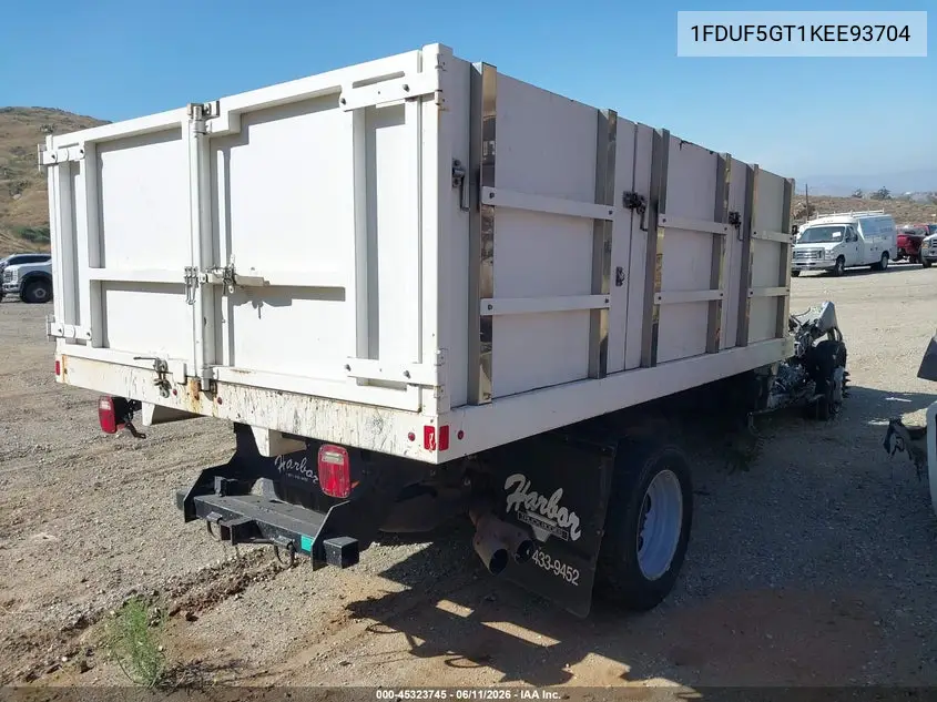2019 Ford F-550 Chassis Xl VIN: 1FDUF5GT1KEE93704 Lot: 45323745
