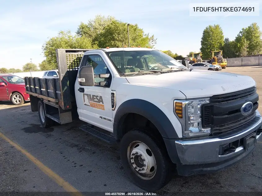 2019 Ford F-550 Chassis Xl/Xlt VIN: 1FDUF5HT5KEG74691 Lot: 45378298