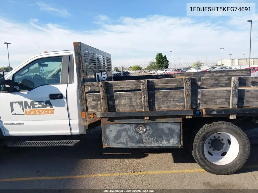 2019 Ford F-550 Chassis Xl/Xlt VIN: 1FDUF5HT5KEG74691 Lot: 45378298