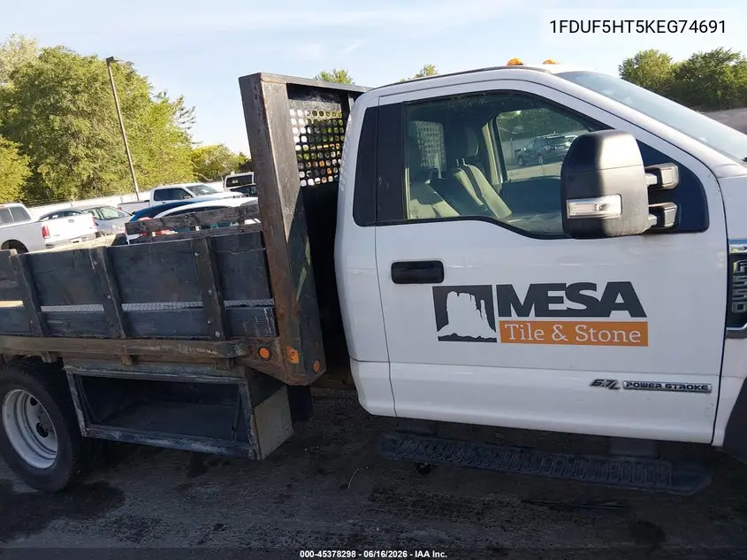 2019 Ford F-550 Chassis Xl/Xlt VIN: 1FDUF5HT5KEG74691 Lot: 45378298