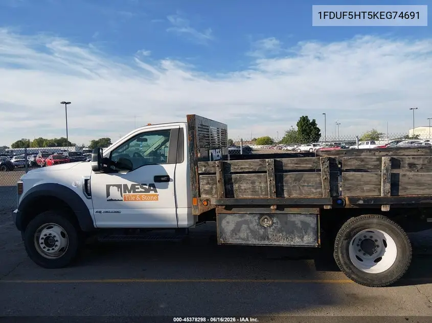 2019 Ford F-550 Chassis Xl/Xlt VIN: 1FDUF5HT5KEG74691 Lot: 45378298