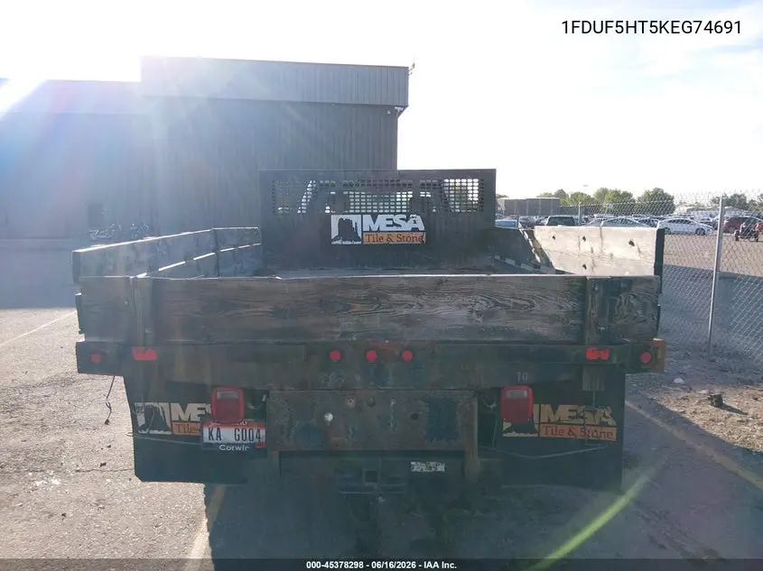 2019 Ford F-550 Chassis Xl/Xlt VIN: 1FDUF5HT5KEG74691 Lot: 45378298