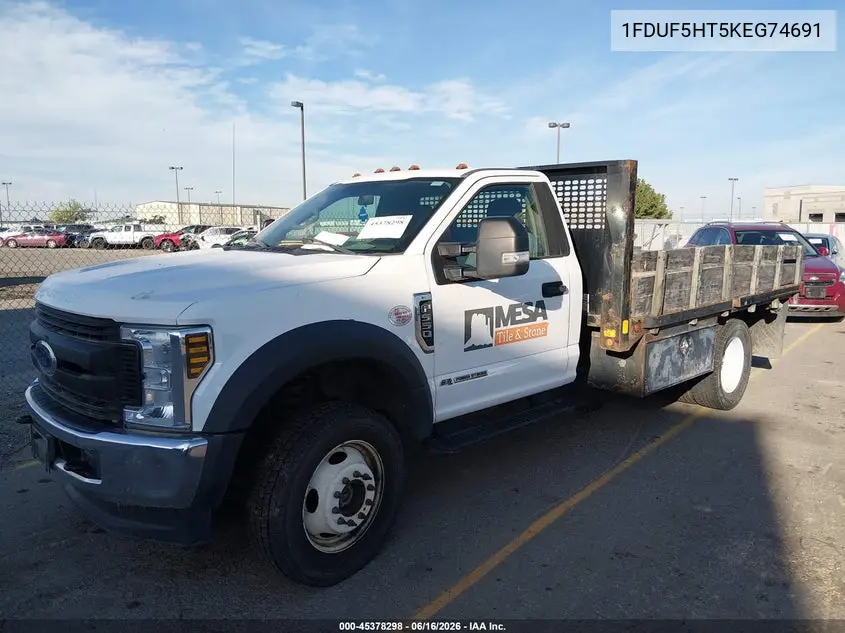 2019 Ford F-550 Chassis Xl/Xlt VIN: 1FDUF5HT5KEG74691 Lot: 45378298