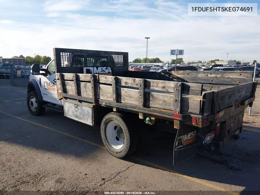 2019 Ford F-550 Chassis Xl/Xlt VIN: 1FDUF5HT5KEG74691 Lot: 45378298