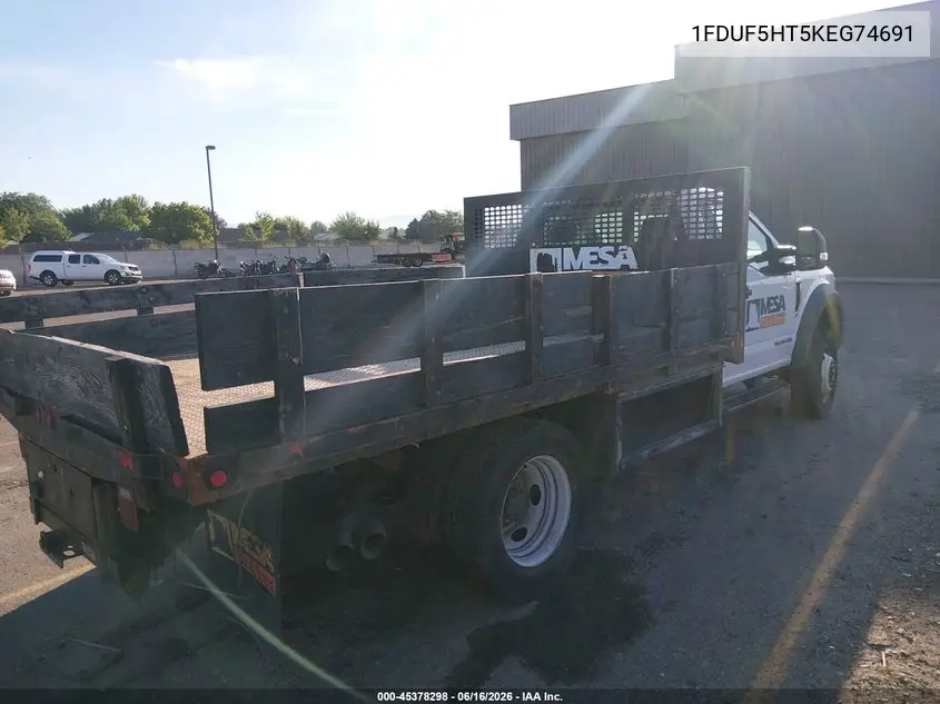 2019 Ford F-550 Chassis Xl/Xlt VIN: 1FDUF5HT5KEG74691 Lot: 45378298