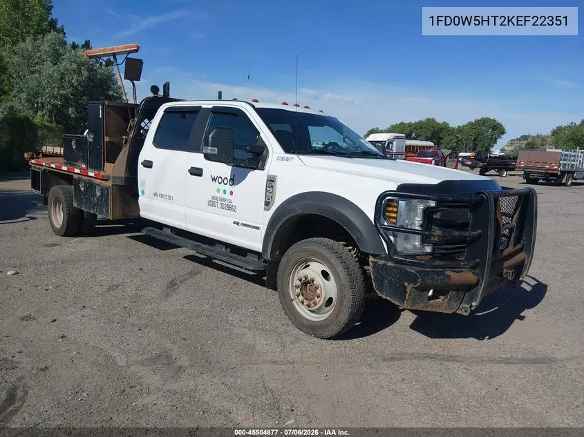 2019 Ford F-550 Chassis Lariat/Xl/Xlt VIN: 1FD0W5HT2KEF22351 Lot: 45504877