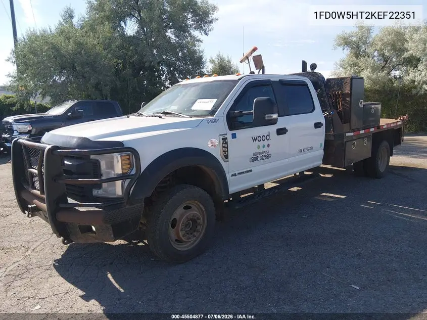 2019 Ford F-550 Chassis Lariat/Xl/Xlt VIN: 1FD0W5HT2KEF22351 Lot: 45504877