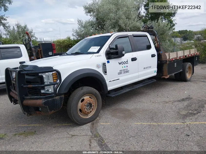 2019 Ford F-550 Chassis Lariat/Xl/Xlt VIN: 1FD0W5HT1KEF22342 Lot: 45506072