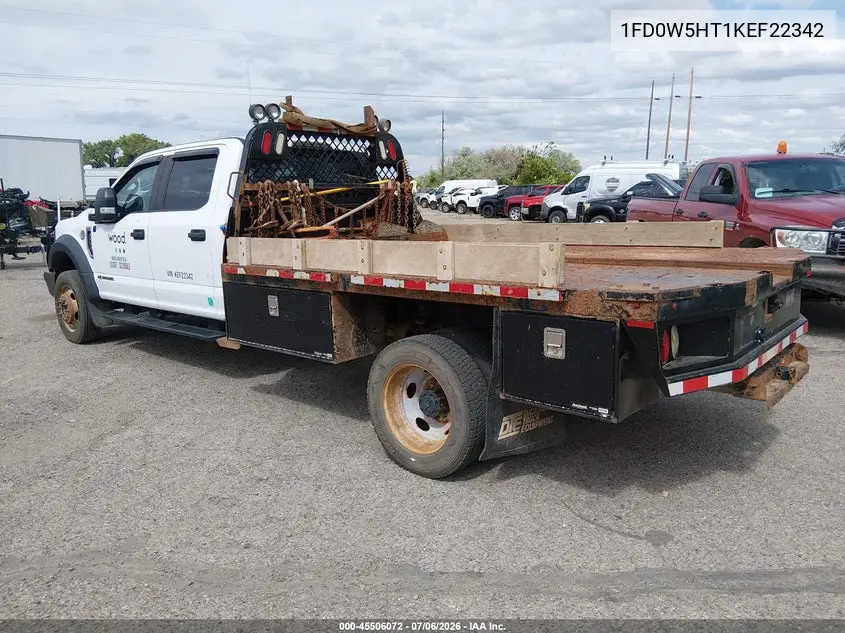 2019 Ford F-550 Chassis Lariat/Xl/Xlt VIN: 1FD0W5HT1KEF22342 Lot: 45506072