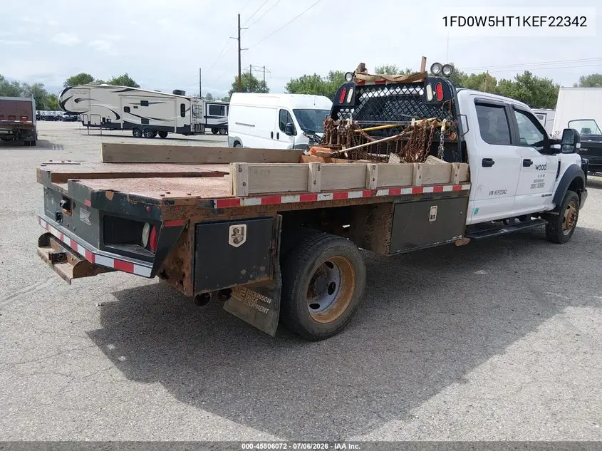 2019 Ford F-550 Chassis Lariat/Xl/Xlt VIN: 1FD0W5HT1KEF22342 Lot: 45506072