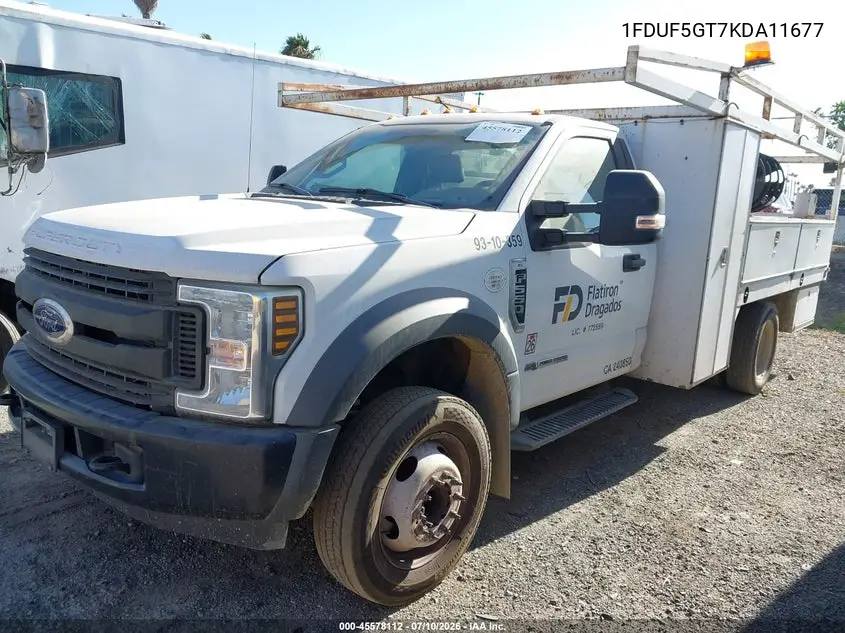 2019 Ford F-550 Chassis Xl VIN: 1FDUF5GT7KDA11677 Lot: 45578112