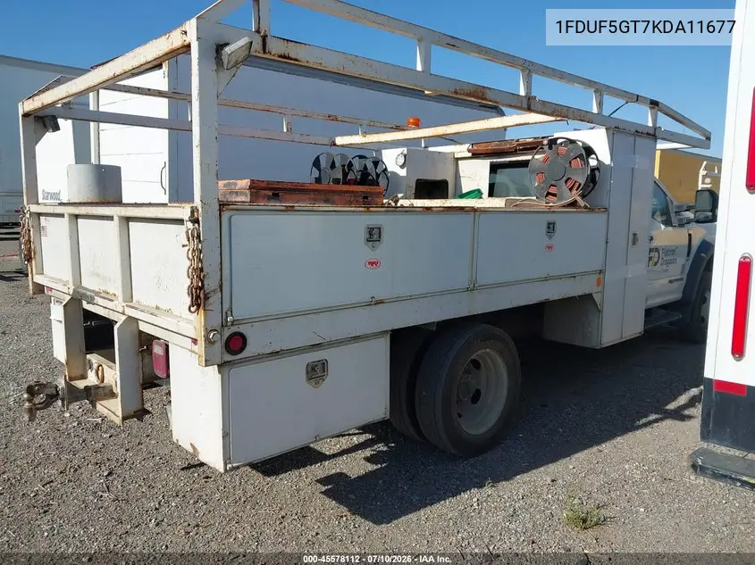 2019 Ford F-550 Chassis Xl VIN: 1FDUF5GT7KDA11677 Lot: 45578112
