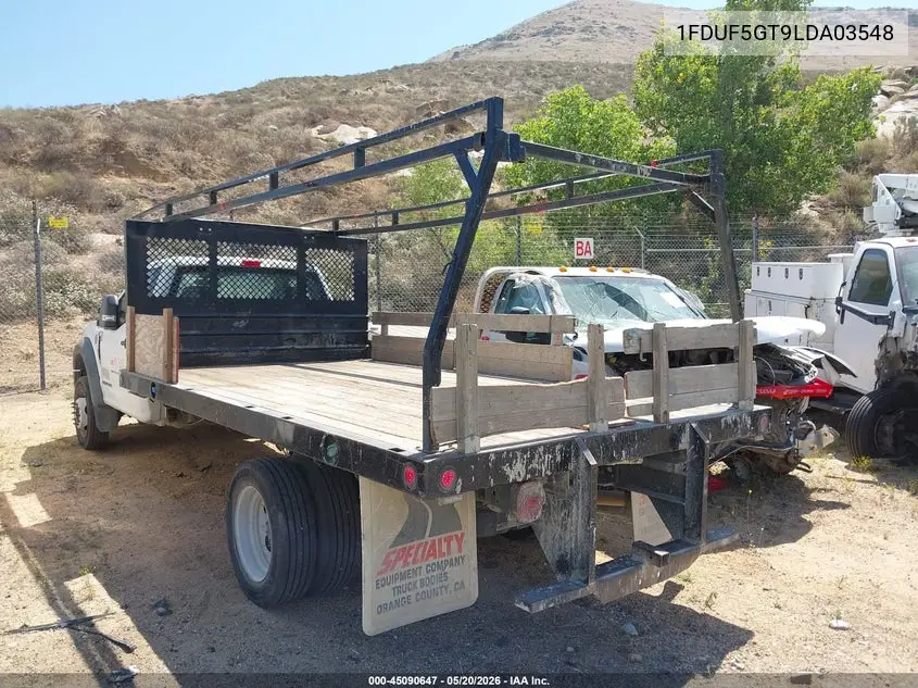 2020 Ford F-550 Chassis Xl VIN: 1FDUF5GT9LDA03548 Lot: 45090647