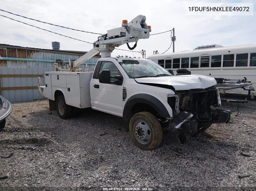 2020 Ford F-550 Chassis Xl VIN: 1FDUF5HNXLEE49072 Lot: 45187024