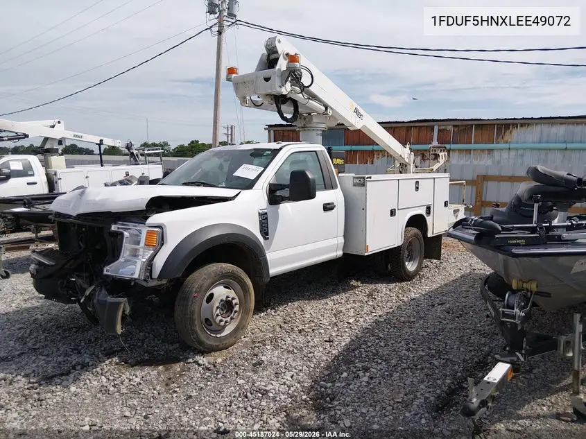 2020 Ford F-550 Chassis Xl VIN: 1FDUF5HNXLEE49072 Lot: 45187024