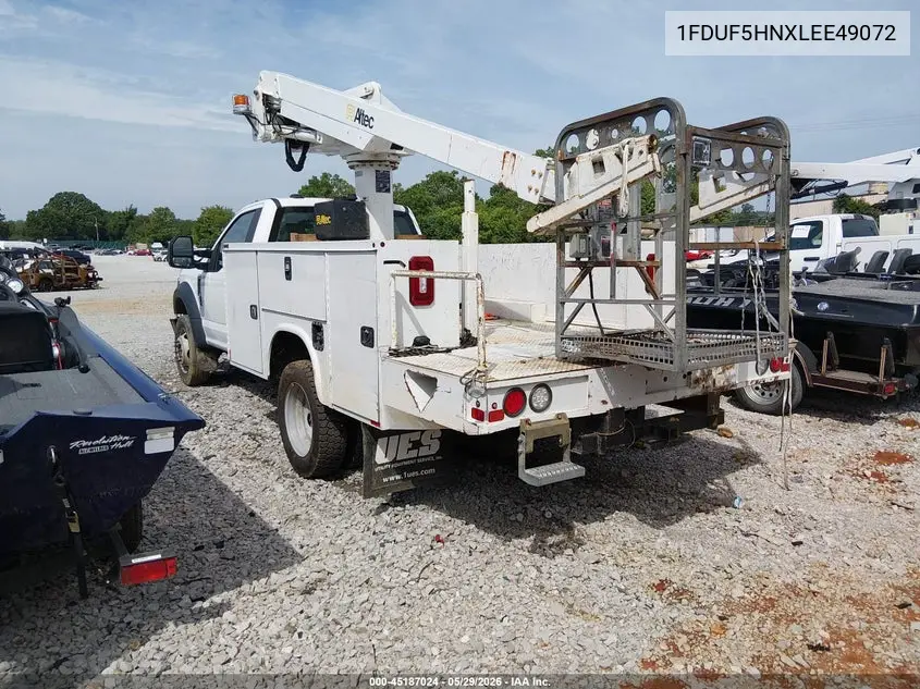 2020 Ford F-550 Chassis Xl VIN: 1FDUF5HNXLEE49072 Lot: 45187024