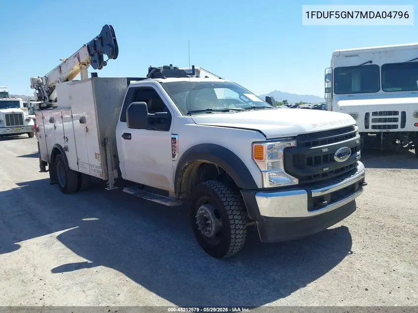 2021 Ford F-550 Chassis Xl VIN: 1FDUF5GN7MDA04796 Lot: 45212579