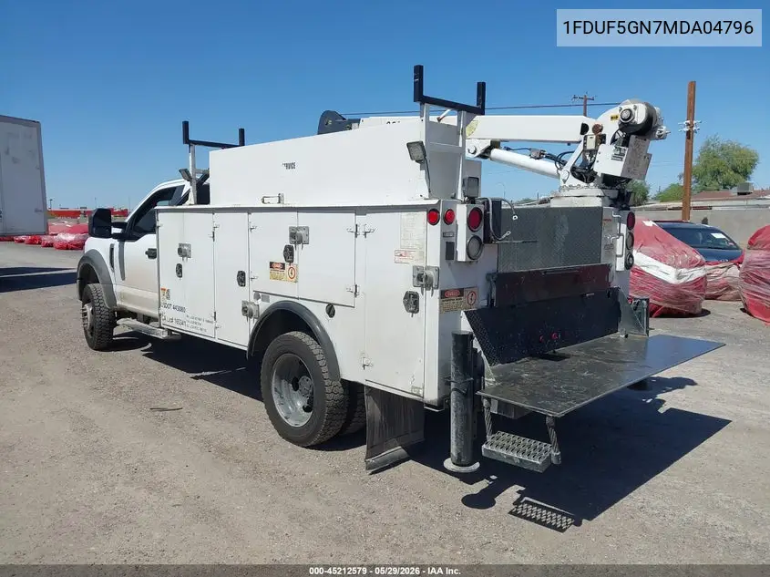 2021 Ford F-550 Chassis Xl VIN: 1FDUF5GN7MDA04796 Lot: 45212579