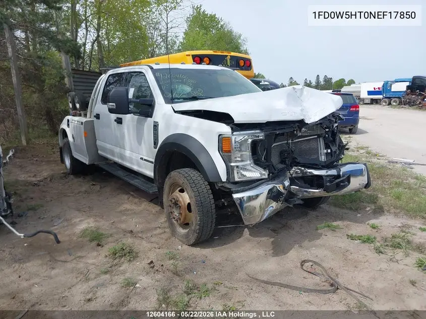 2022 Ford F550 Super Duty VIN: 1FD0W5HT0NEF17850 Lot: 12604166