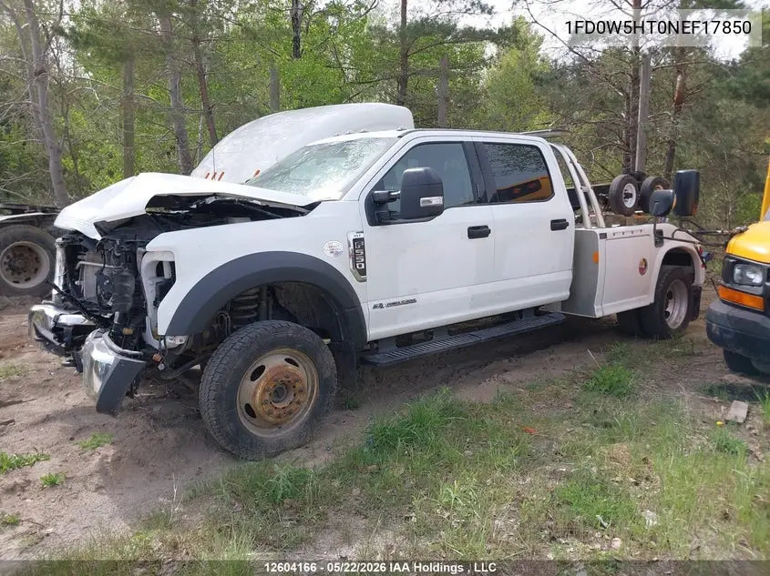 2022 Ford F550 Super Duty VIN: 1FD0W5HT0NEF17850 Lot: 12604166
