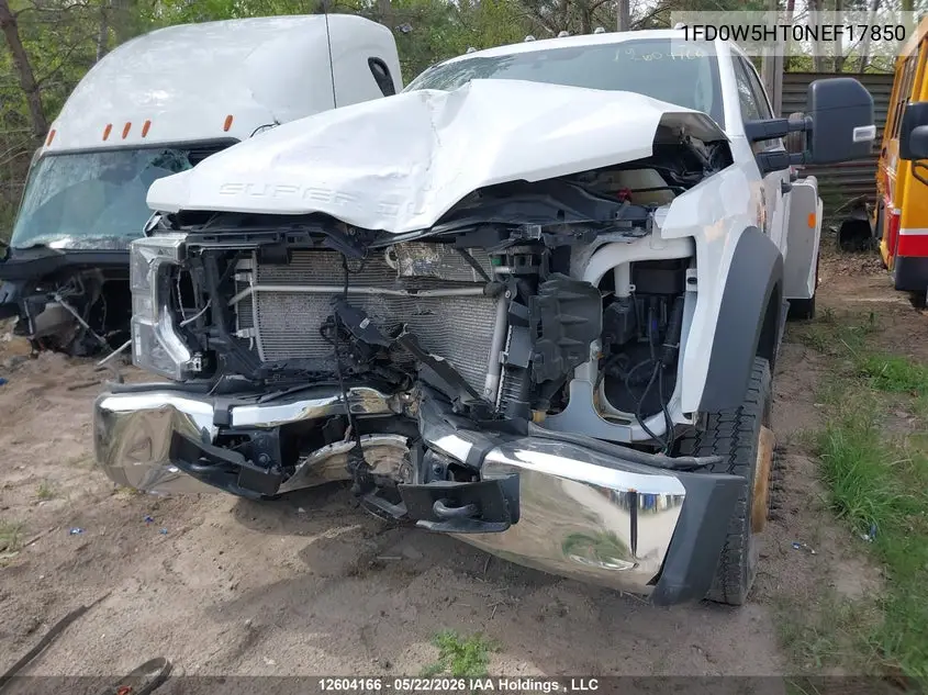 2022 Ford F550 Super Duty VIN: 1FD0W5HT0NEF17850 Lot: 12604166
