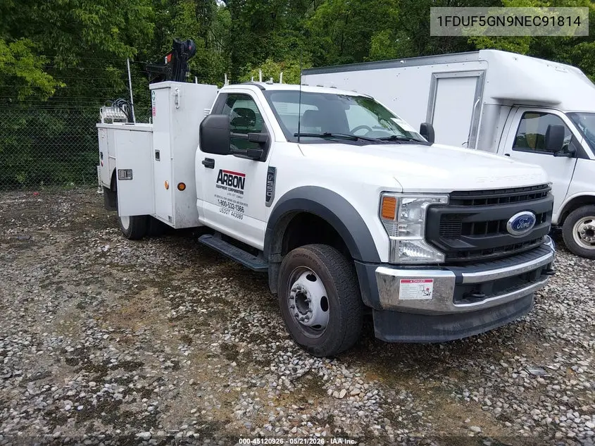 2022 Ford F-550 Chassis Xl VIN: 1FDUF5GN9NEC91814 Lot: 45120926