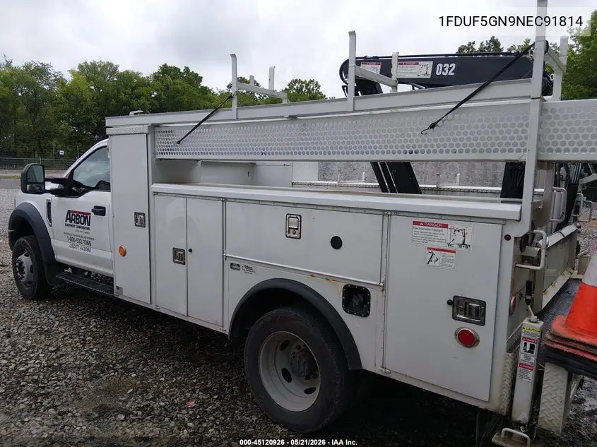 2022 Ford F-550 Chassis Xl VIN: 1FDUF5GN9NEC91814 Lot: 45120926